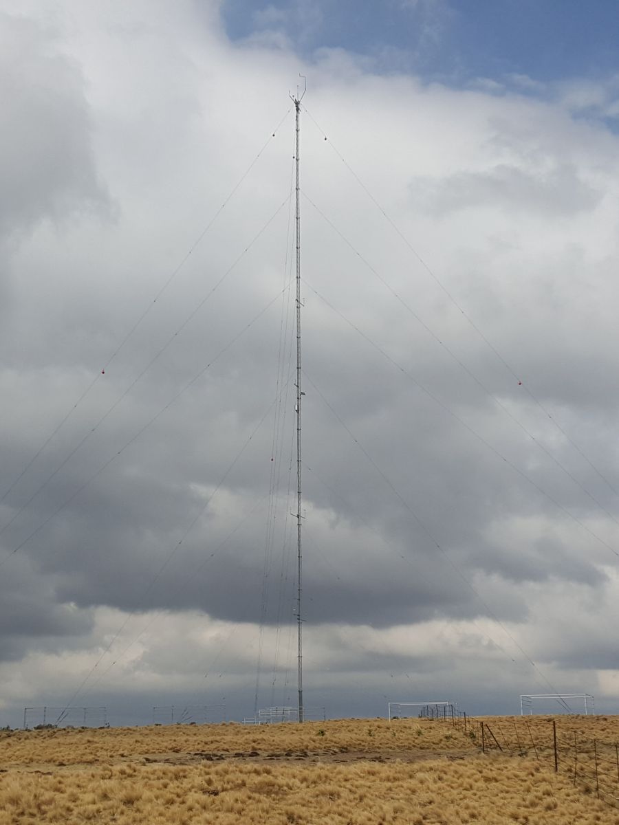 A picture of the mast or site