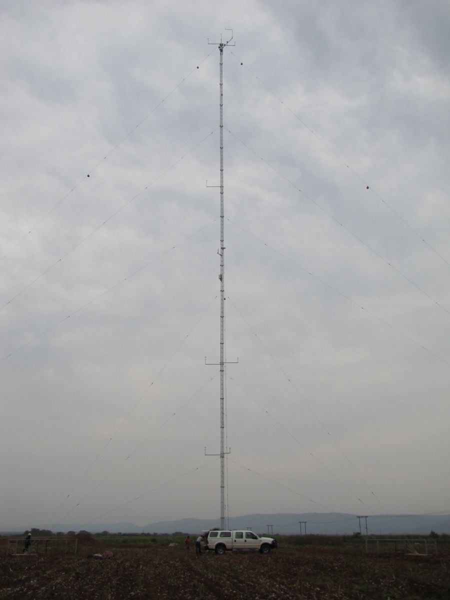 A picture of the mast or site