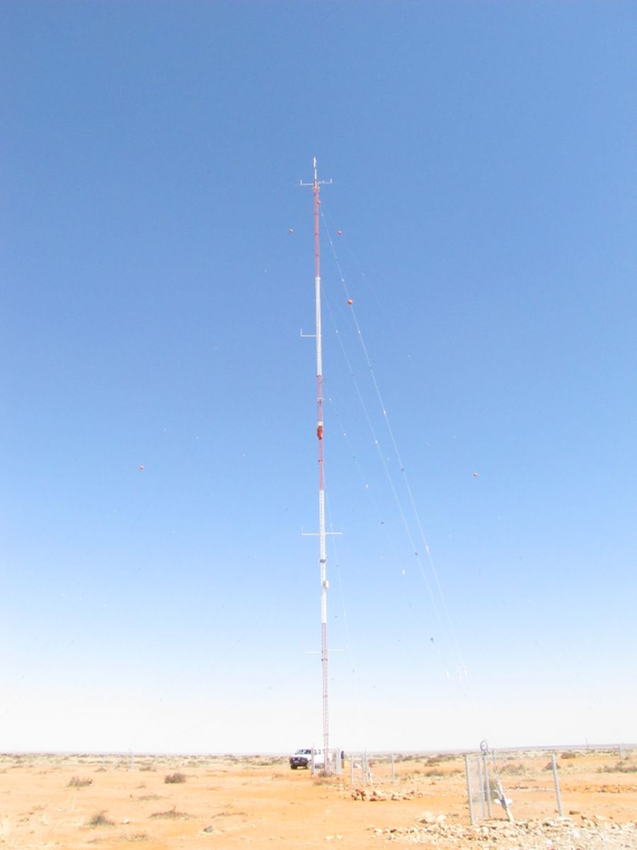 A picture of the mast or site
