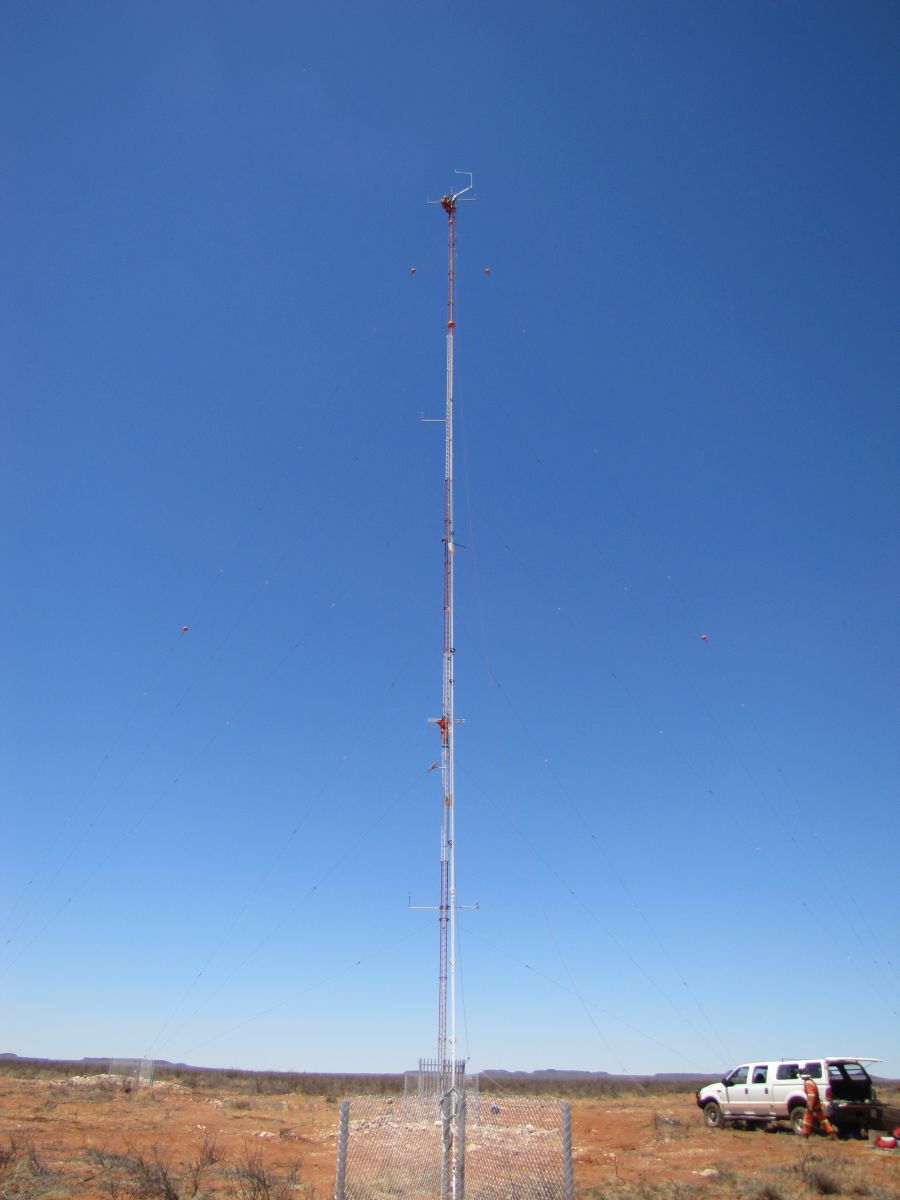 A picture of the mast or site