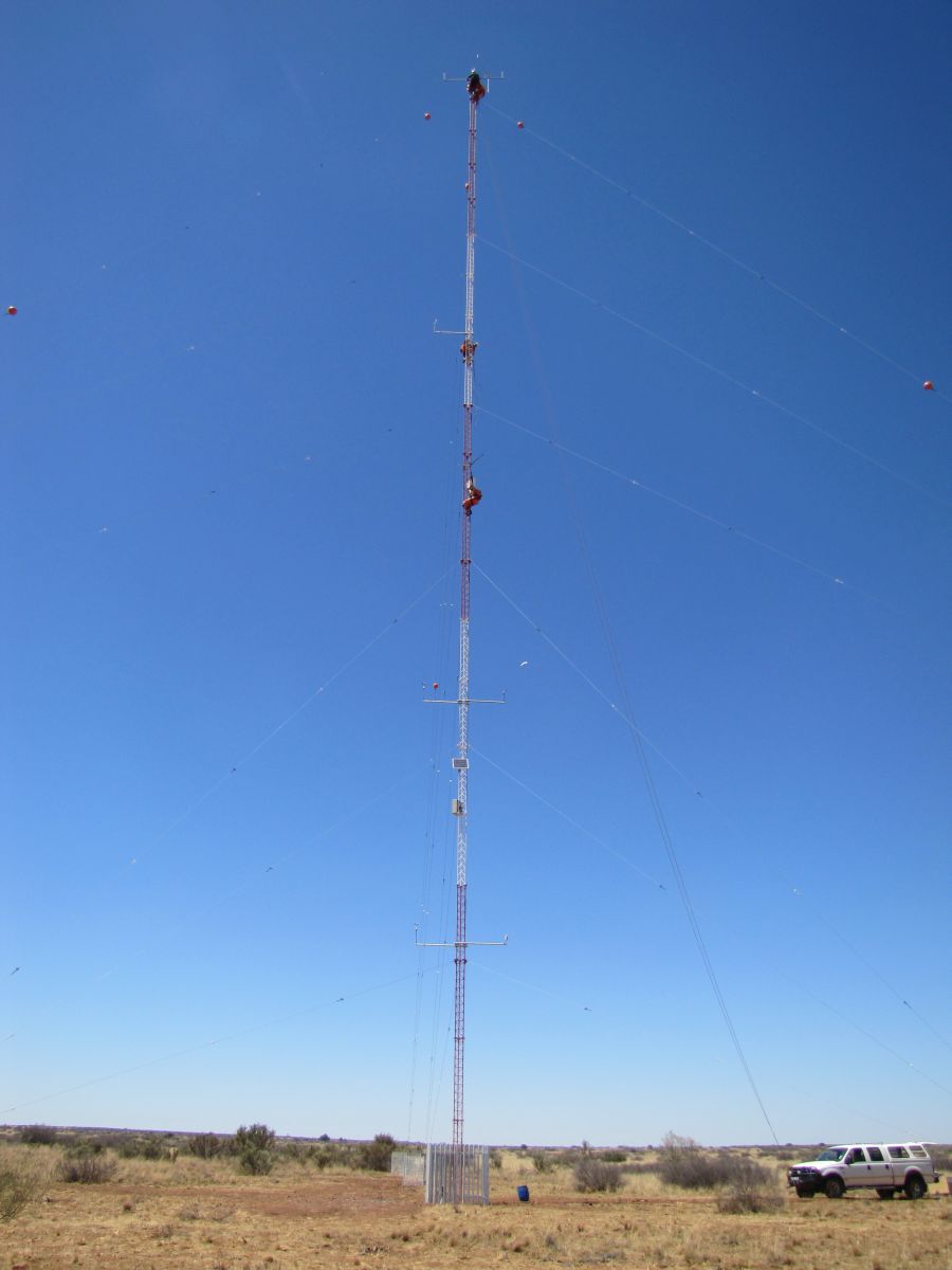 A picture of the mast or site