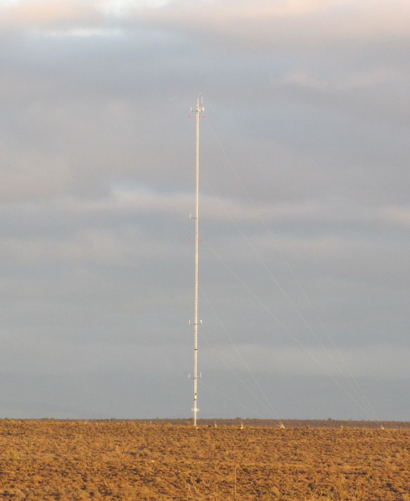 A picture of the mast or site
